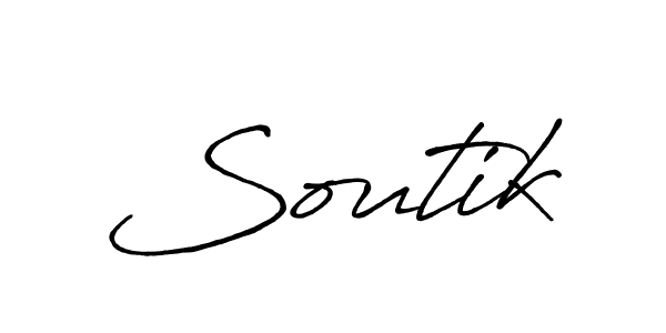 Also we have Soutik name is the best signature style. Create professional handwritten signature collection using Antro_Vectra_Bolder autograph style. Soutik signature style 7 images and pictures png