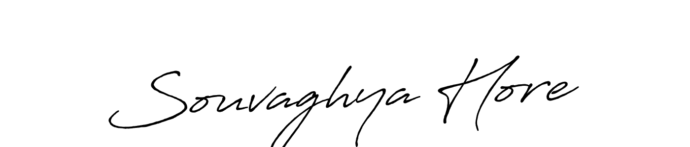 Design your own signature with our free online signature maker. With this signature software, you can create a handwritten (Antro_Vectra_Bolder) signature for name Souvaghya Hore. Souvaghya Hore signature style 7 images and pictures png