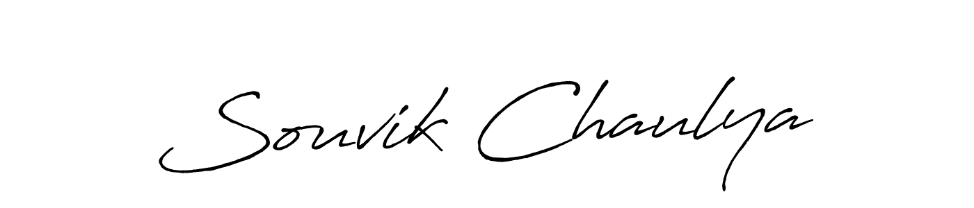 The best way (Antro_Vectra_Bolder) to make a short signature is to pick only two or three words in your name. The name Souvik Chaulya include a total of six letters. For converting this name. Souvik Chaulya signature style 7 images and pictures png