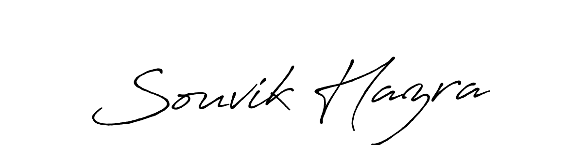 Make a beautiful signature design for name Souvik Hazra. With this signature (Antro_Vectra_Bolder) style, you can create a handwritten signature for free. Souvik Hazra signature style 7 images and pictures png