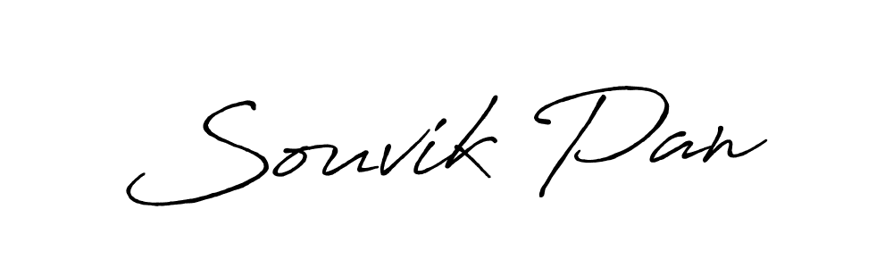 Use a signature maker to create a handwritten signature online. With this signature software, you can design (Antro_Vectra_Bolder) your own signature for name Souvik Pan. Souvik Pan signature style 7 images and pictures png