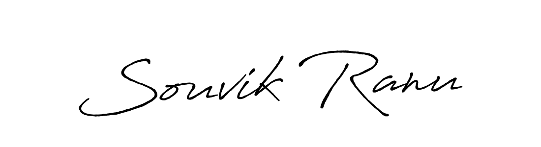 Make a beautiful signature design for name Souvik Ranu. With this signature (Antro_Vectra_Bolder) style, you can create a handwritten signature for free. Souvik Ranu signature style 7 images and pictures png