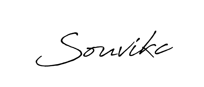 Make a beautiful signature design for name Souvikc. With this signature (Antro_Vectra_Bolder) style, you can create a handwritten signature for free. Souvikc signature style 7 images and pictures png