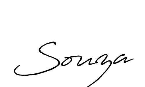 Design your own signature with our free online signature maker. With this signature software, you can create a handwritten (Antro_Vectra_Bolder) signature for name Souza. Souza signature style 7 images and pictures png
