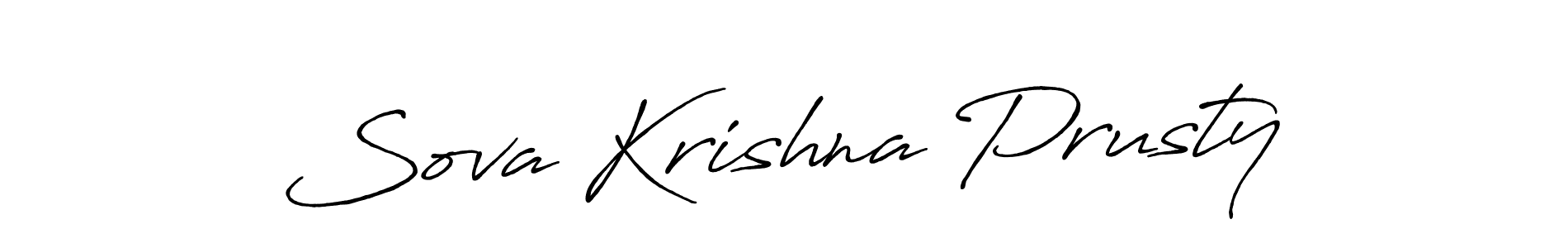 The best way (Antro_Vectra_Bolder) to make a short signature is to pick only two or three words in your name. The name Sova Krishna Prusty include a total of six letters. For converting this name. Sova Krishna Prusty signature style 7 images and pictures png