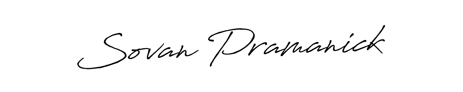 The best way (Antro_Vectra_Bolder) to make a short signature is to pick only two or three words in your name. The name Sovan Pramanick include a total of six letters. For converting this name. Sovan Pramanick signature style 7 images and pictures png