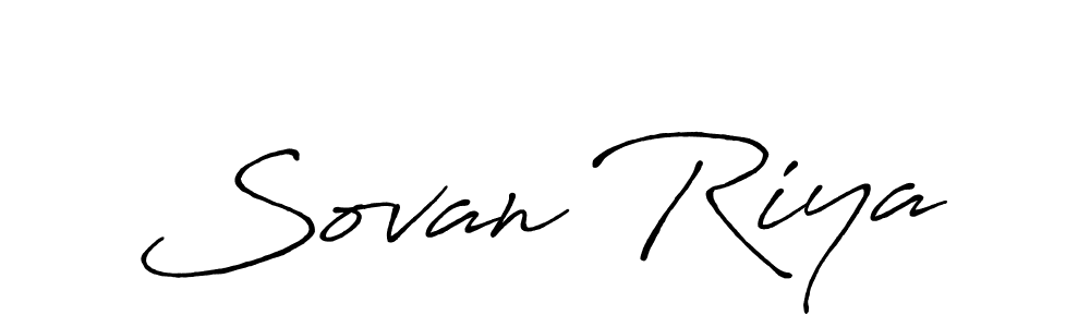 Also we have Sovan Riya name is the best signature style. Create professional handwritten signature collection using Antro_Vectra_Bolder autograph style. Sovan Riya signature style 7 images and pictures png
