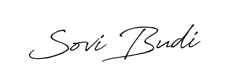 Similarly Antro_Vectra_Bolder is the best handwritten signature design. Signature creator online .You can use it as an online autograph creator for name Sovi Budi. Sovi Budi signature style 7 images and pictures png