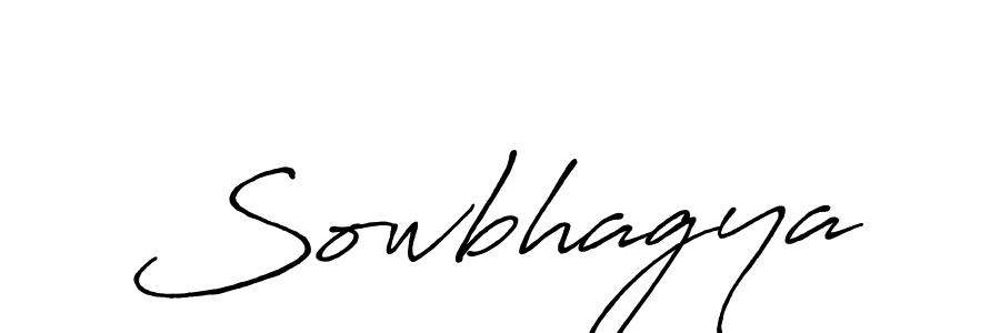 How to make Sowbhagya signature? Antro_Vectra_Bolder is a professional autograph style. Create handwritten signature for Sowbhagya name. Sowbhagya signature style 7 images and pictures png