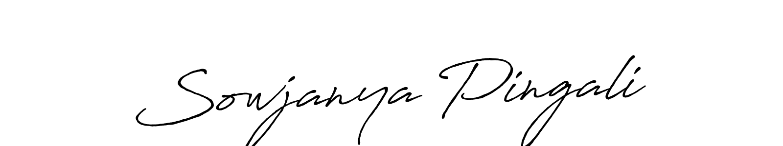 You should practise on your own different ways (Antro_Vectra_Bolder) to write your name (Sowjanya Pingali) in signature. don't let someone else do it for you. Sowjanya Pingali signature style 7 images and pictures png