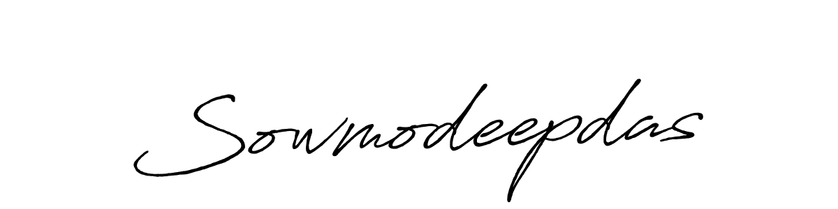 Use a signature maker to create a handwritten signature online. With this signature software, you can design (Antro_Vectra_Bolder) your own signature for name Sowmodeepdas. Sowmodeepdas signature style 7 images and pictures png