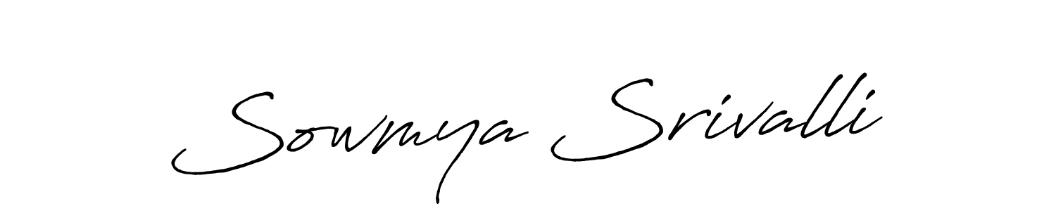 Make a short Sowmya Srivalli signature style. Manage your documents anywhere anytime using Antro_Vectra_Bolder. Create and add eSignatures, submit forms, share and send files easily. Sowmya Srivalli signature style 7 images and pictures png