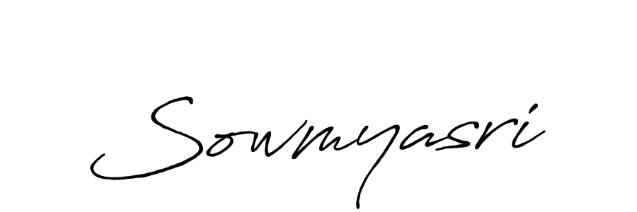 Design your own signature with our free online signature maker. With this signature software, you can create a handwritten (Antro_Vectra_Bolder) signature for name Sowmyasri. Sowmyasri signature style 7 images and pictures png