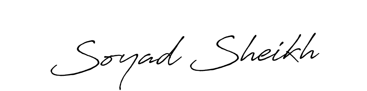 Also we have Soyad Sheikh name is the best signature style. Create professional handwritten signature collection using Antro_Vectra_Bolder autograph style. Soyad Sheikh signature style 7 images and pictures png