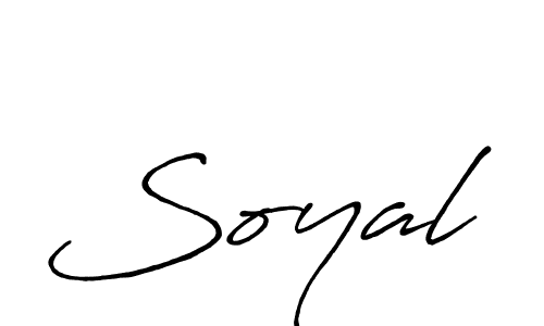 Create a beautiful signature design for name Soyal. With this signature (Antro_Vectra_Bolder) fonts, you can make a handwritten signature for free. Soyal signature style 7 images and pictures png