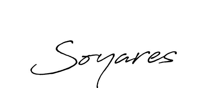 Use a signature maker to create a handwritten signature online. With this signature software, you can design (Antro_Vectra_Bolder) your own signature for name Soyares. Soyares signature style 7 images and pictures png