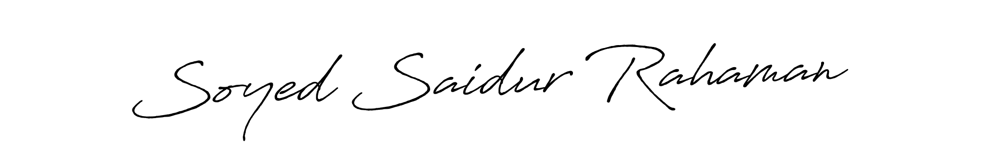 It looks lik you need a new signature style for name Soyed Saidur Rahaman. Design unique handwritten (Antro_Vectra_Bolder) signature with our free signature maker in just a few clicks. Soyed Saidur Rahaman signature style 7 images and pictures png