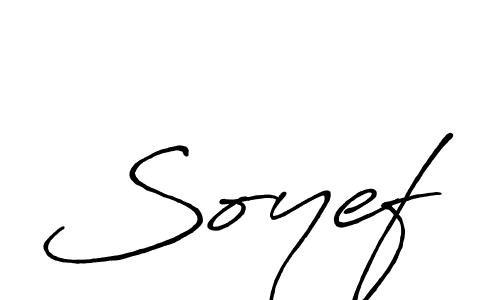 Soyef stylish signature style. Best Handwritten Sign (Antro_Vectra_Bolder) for my name. Handwritten Signature Collection Ideas for my name Soyef. Soyef signature style 7 images and pictures png