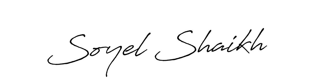 You should practise on your own different ways (Antro_Vectra_Bolder) to write your name (Soyel Shaikh) in signature. don't let someone else do it for you. Soyel Shaikh signature style 7 images and pictures png