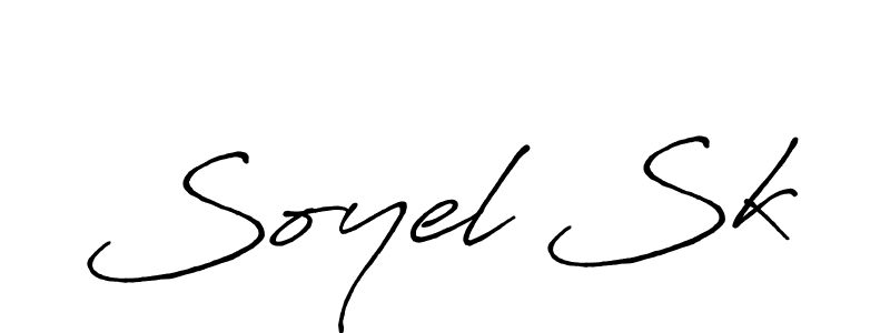 Make a beautiful signature design for name Soyel Sk. With this signature (Antro_Vectra_Bolder) style, you can create a handwritten signature for free. Soyel Sk signature style 7 images and pictures png