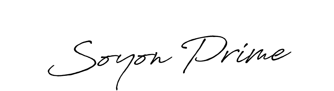 Also we have Soyon Prime name is the best signature style. Create professional handwritten signature collection using Antro_Vectra_Bolder autograph style. Soyon Prime signature style 7 images and pictures png