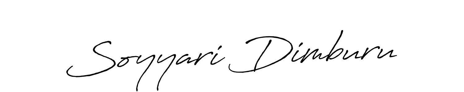 if you are searching for the best signature style for your name Soyyari Dimburu. so please give up your signature search. here we have designed multiple signature styles  using Antro_Vectra_Bolder. Soyyari Dimburu signature style 7 images and pictures png