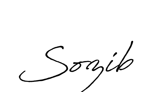 Use a signature maker to create a handwritten signature online. With this signature software, you can design (Antro_Vectra_Bolder) your own signature for name Sozib. Sozib signature style 7 images and pictures png