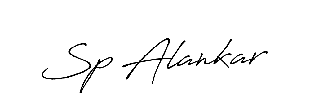 Make a beautiful signature design for name Sp Alankar. With this signature (Antro_Vectra_Bolder) style, you can create a handwritten signature for free. Sp Alankar signature style 7 images and pictures png