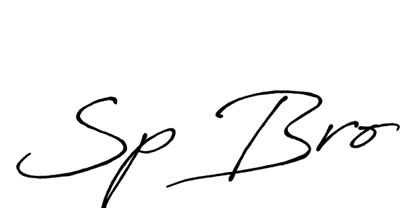 Also You can easily find your signature by using the search form. We will create Sp Bro name handwritten signature images for you free of cost using Antro_Vectra_Bolder sign style. Sp Bro signature style 7 images and pictures png