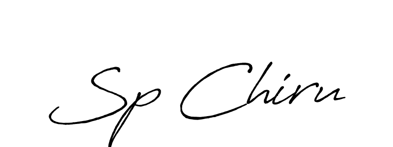 The best way (Antro_Vectra_Bolder) to make a short signature is to pick only two or three words in your name. The name Sp Chiru include a total of six letters. For converting this name. Sp Chiru signature style 7 images and pictures png