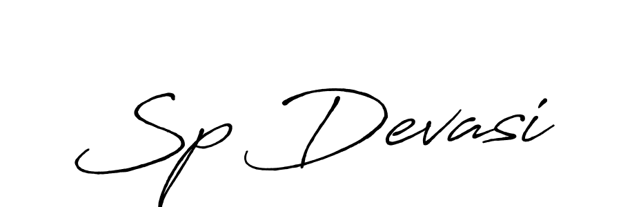 Design your own signature with our free online signature maker. With this signature software, you can create a handwritten (Antro_Vectra_Bolder) signature for name Sp Devasi. Sp Devasi signature style 7 images and pictures png