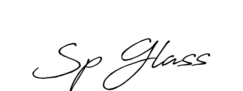 Create a beautiful signature design for name Sp Glass. With this signature (Antro_Vectra_Bolder) fonts, you can make a handwritten signature for free. Sp Glass signature style 7 images and pictures png