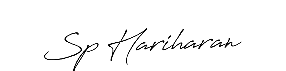 Also we have Sp Hariharan name is the best signature style. Create professional handwritten signature collection using Antro_Vectra_Bolder autograph style. Sp Hariharan signature style 7 images and pictures png