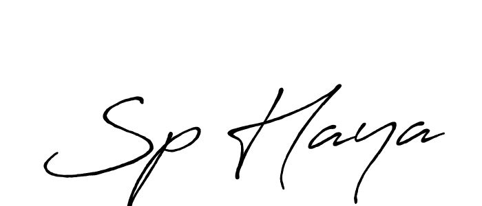 It looks lik you need a new signature style for name Sp Haya. Design unique handwritten (Antro_Vectra_Bolder) signature with our free signature maker in just a few clicks. Sp Haya signature style 7 images and pictures png