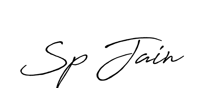 How to make Sp Jain name signature. Use Antro_Vectra_Bolder style for creating short signs online. This is the latest handwritten sign. Sp Jain signature style 7 images and pictures png