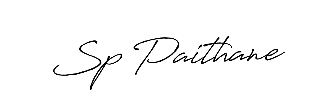 Make a beautiful signature design for name Sp Paithane. With this signature (Antro_Vectra_Bolder) style, you can create a handwritten signature for free. Sp Paithane signature style 7 images and pictures png