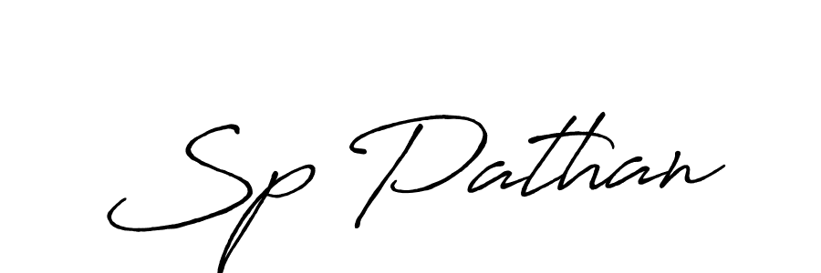 Design your own signature with our free online signature maker. With this signature software, you can create a handwritten (Antro_Vectra_Bolder) signature for name Sp Pathan. Sp Pathan signature style 7 images and pictures png