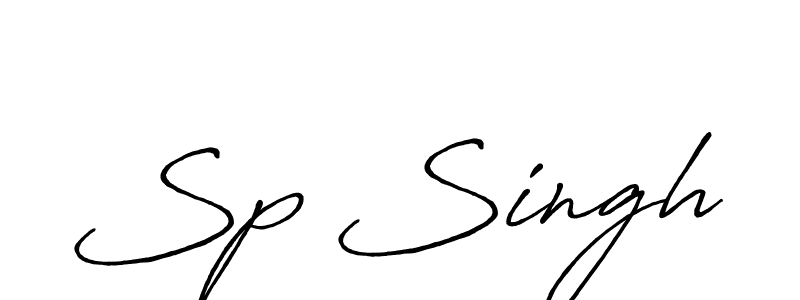 The best way (Antro_Vectra_Bolder) to make a short signature is to pick only two or three words in your name. The name Sp Singh include a total of six letters. For converting this name. Sp Singh signature style 7 images and pictures png