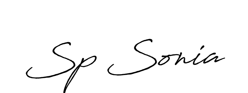 This is the best signature style for the Sp Sonia name. Also you like these signature font (Antro_Vectra_Bolder). Mix name signature. Sp Sonia signature style 7 images and pictures png