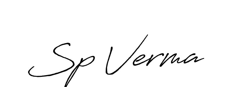 Create a beautiful signature design for name Sp Verma. With this signature (Antro_Vectra_Bolder) fonts, you can make a handwritten signature for free. Sp Verma signature style 7 images and pictures png