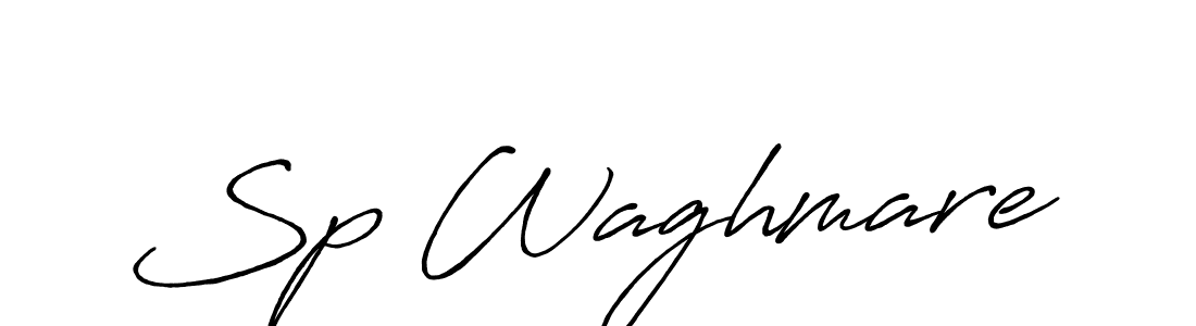 How to make Sp Waghmare signature? Antro_Vectra_Bolder is a professional autograph style. Create handwritten signature for Sp Waghmare name. Sp Waghmare signature style 7 images and pictures png