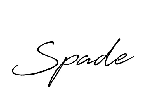 Spade stylish signature style. Best Handwritten Sign (Antro_Vectra_Bolder) for my name. Handwritten Signature Collection Ideas for my name Spade. Spade signature style 7 images and pictures png