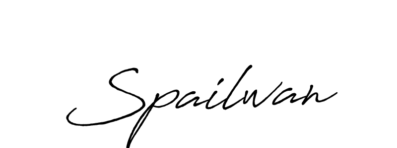 Make a beautiful signature design for name Spailwan. With this signature (Antro_Vectra_Bolder) style, you can create a handwritten signature for free. Spailwan signature style 7 images and pictures png