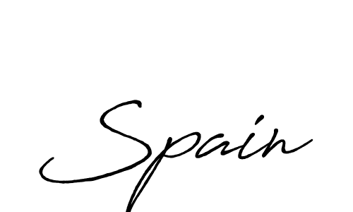 Create a beautiful signature design for name Spain. With this signature (Antro_Vectra_Bolder) fonts, you can make a handwritten signature for free. Spain signature style 7 images and pictures png