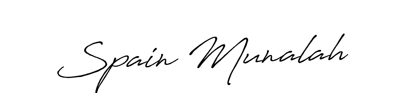 Antro_Vectra_Bolder is a professional signature style that is perfect for those who want to add a touch of class to their signature. It is also a great choice for those who want to make their signature more unique. Get Spain Munalah name to fancy signature for free. Spain Munalah signature style 7 images and pictures png