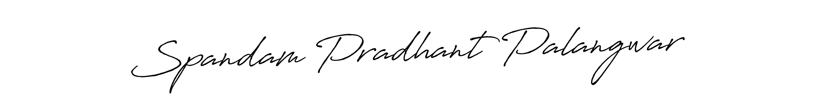 Design your own signature with our free online signature maker. With this signature software, you can create a handwritten (Antro_Vectra_Bolder) signature for name Spandam Pradhant Palangwar. Spandam Pradhant Palangwar signature style 7 images and pictures png