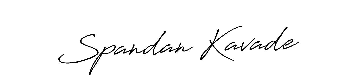 Also we have Spandan Kavade name is the best signature style. Create professional handwritten signature collection using Antro_Vectra_Bolder autograph style. Spandan Kavade signature style 7 images and pictures png