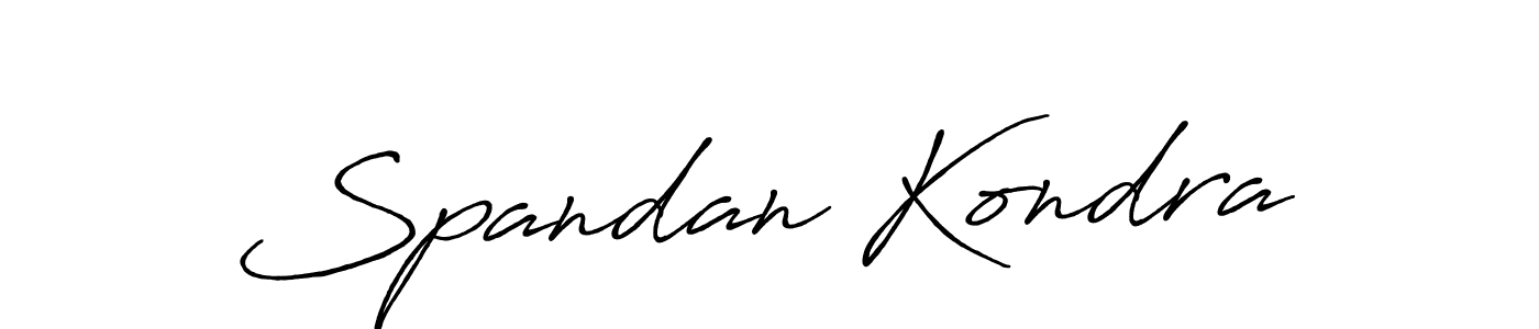 It looks lik you need a new signature style for name Spandan Kondra. Design unique handwritten (Antro_Vectra_Bolder) signature with our free signature maker in just a few clicks. Spandan Kondra signature style 7 images and pictures png