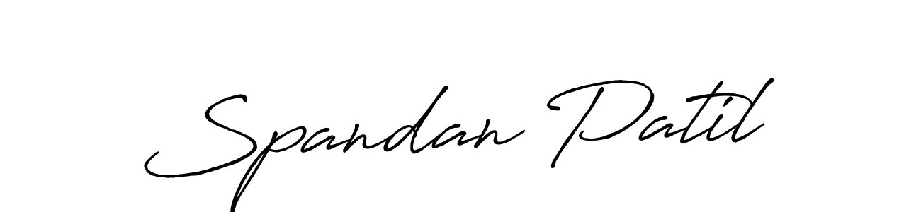 The best way (Antro_Vectra_Bolder) to make a short signature is to pick only two or three words in your name. The name Spandan Patil include a total of six letters. For converting this name. Spandan Patil signature style 7 images and pictures png