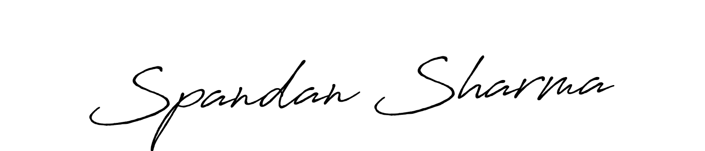 Also we have Spandan Sharma name is the best signature style. Create professional handwritten signature collection using Antro_Vectra_Bolder autograph style. Spandan Sharma signature style 7 images and pictures png